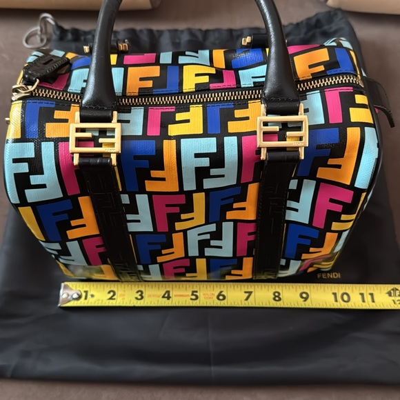 Fendi zucca boston multicolor bag - Picture 13 of 15